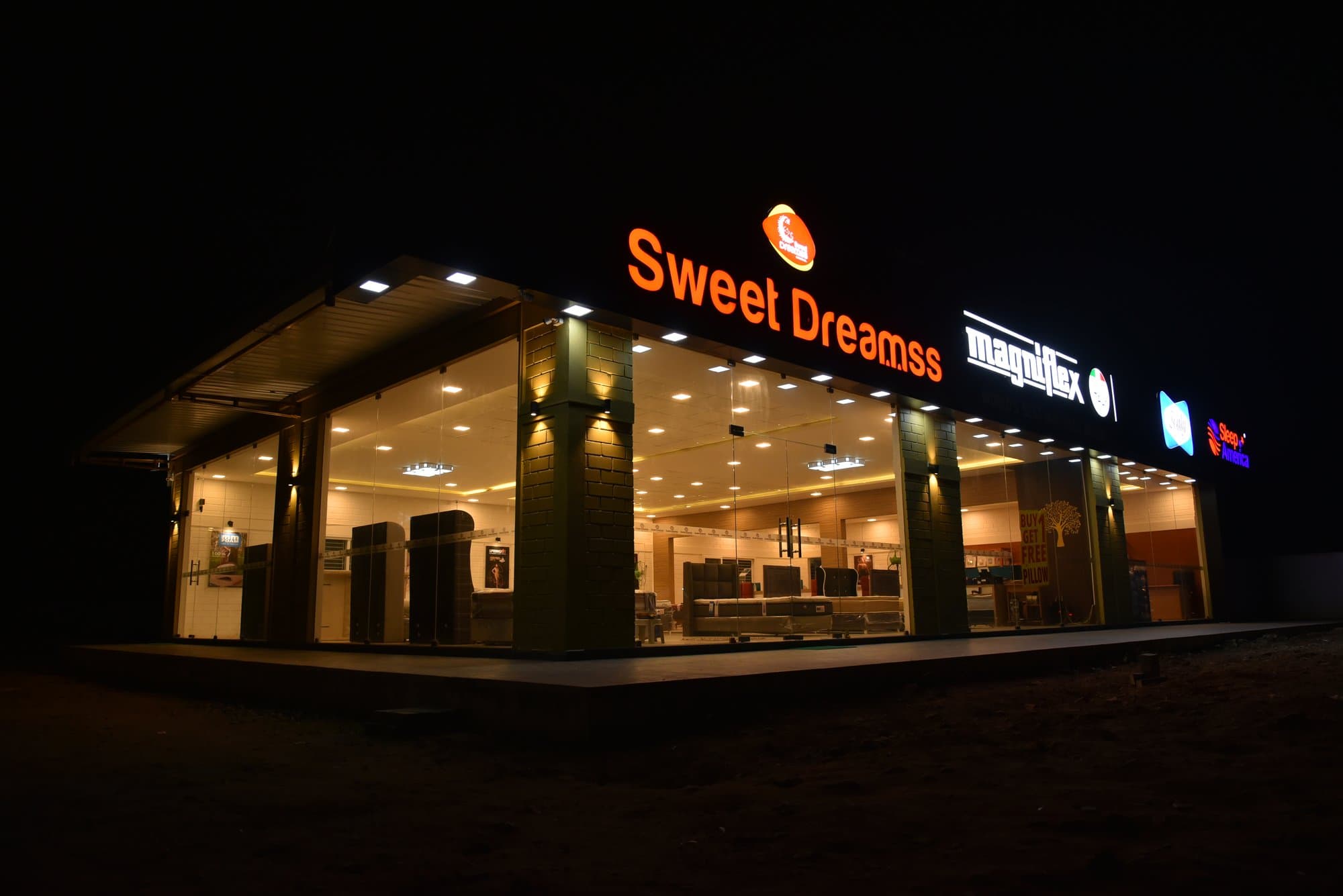 Sweet Dreamss flagship showroom exterior in Erode